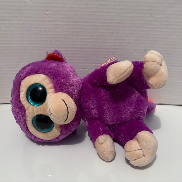 TY BEANIE BOOS - GRAPES the 10” the purple MONKEY - Picture 5 of 9